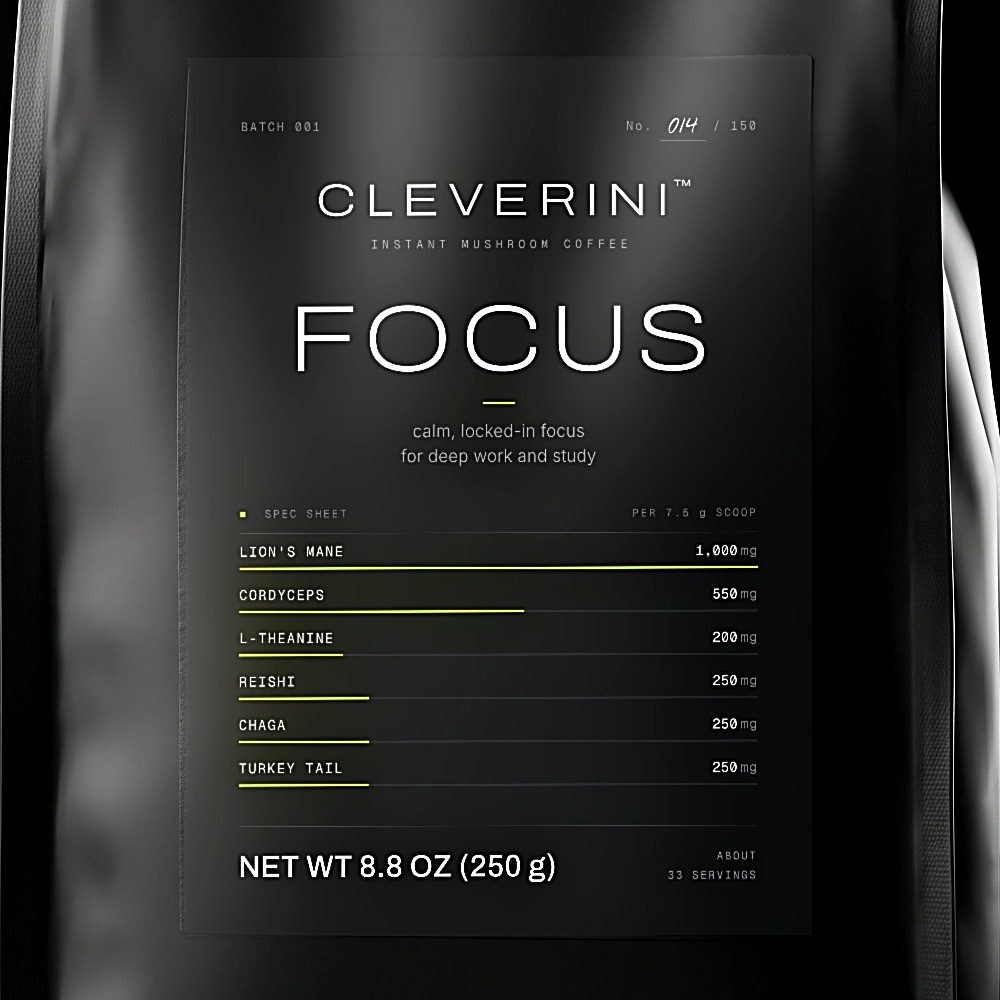Cleverini Focus label close-up
